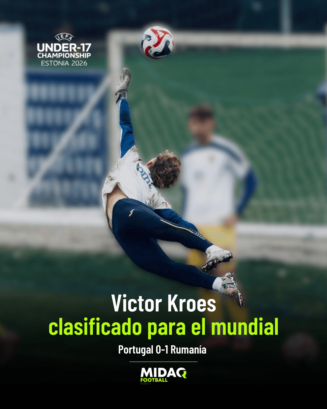 Victor Kroes se clasifica para el Mundial con Rumanía tras vencer a Portugal